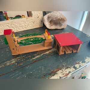 Brio bridge and train garage